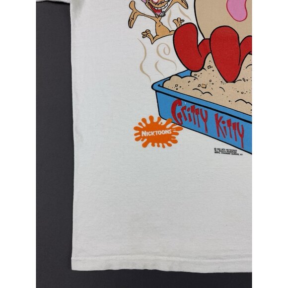 Vintage 1992 Ren & Stimpy Gritty Kitty Nickelodeon MTV Networks Art Cartoon Rare - Picture 7 of 10
